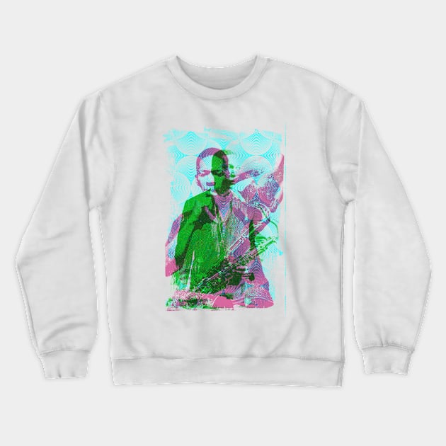 John Coltrane Crewneck Sweatshirt by HAPPY TRIP PRESS